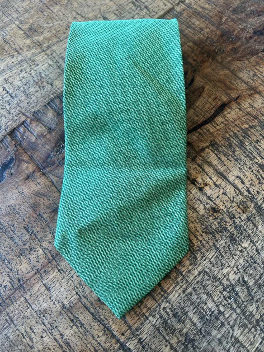 Valentino Mint Green Textured Silk Tie